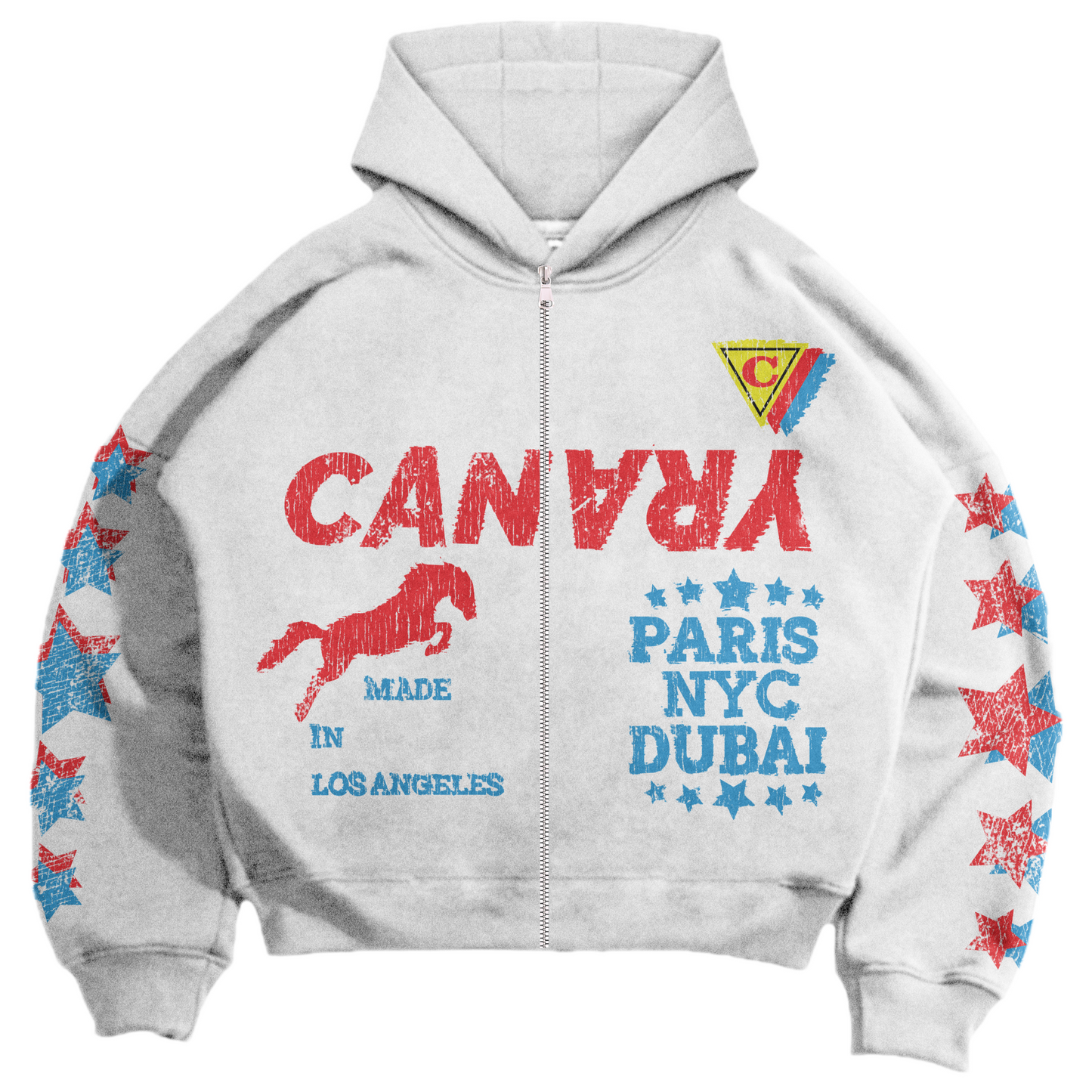 CANARY GLOBAL HOODIE (white)