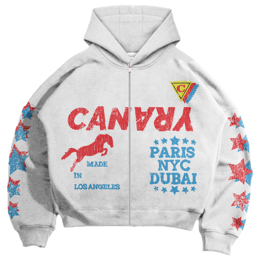 CANARY GLOBAL HOODIE (white)